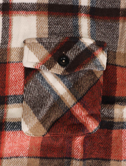 Silent Chapters Motive Flannel - Orange Multi by Denim Exchange