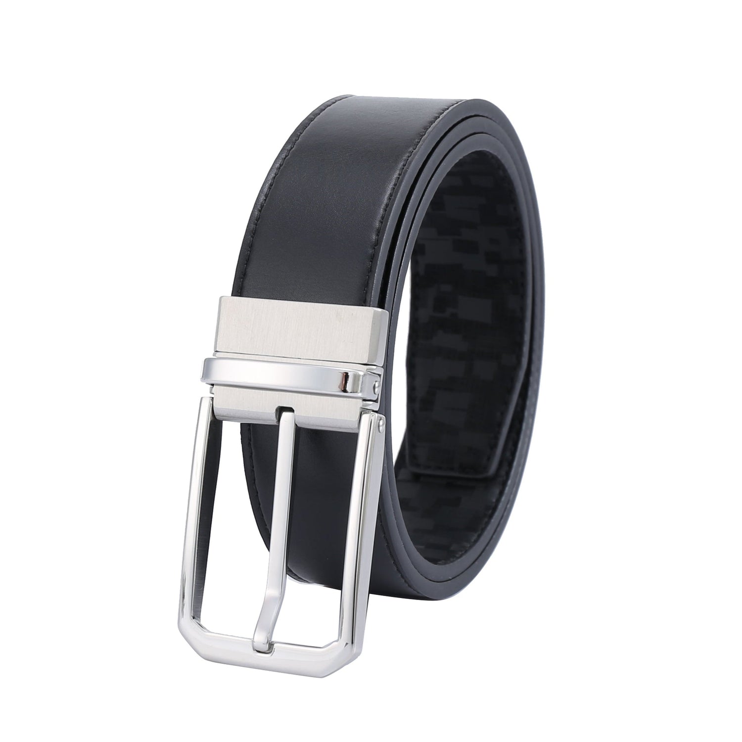 Professional Reversible 1 - Polished SS - Golf Vegan Belt by Doshi FCSA