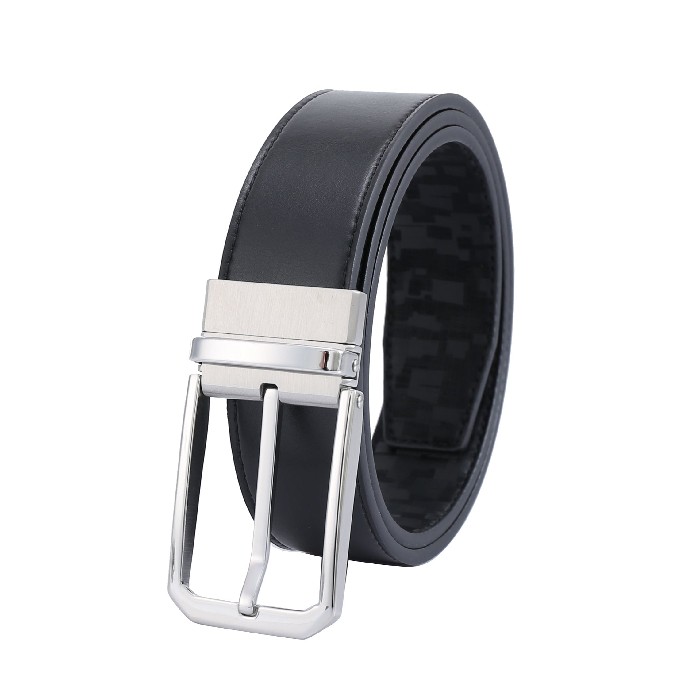 Professional Reversible 1 - Polished SS - Golf Vegan Belt by Doshi FCSA