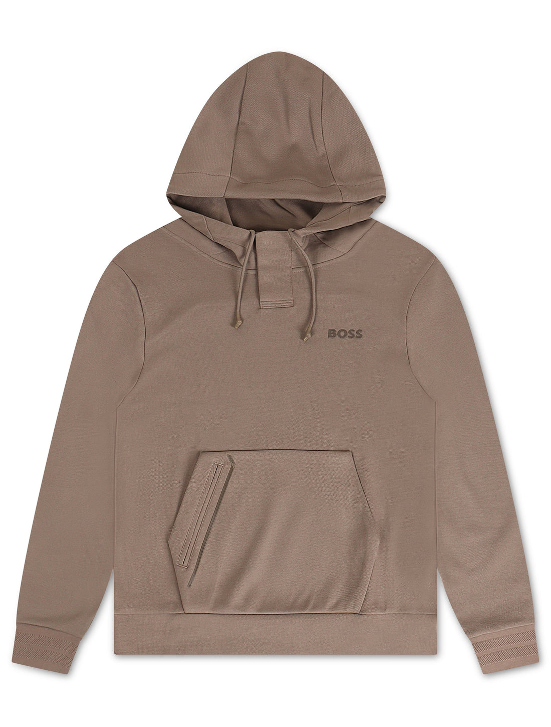 Boss Green Soody MIrror Hoodie - Coffee by Denim Exchange