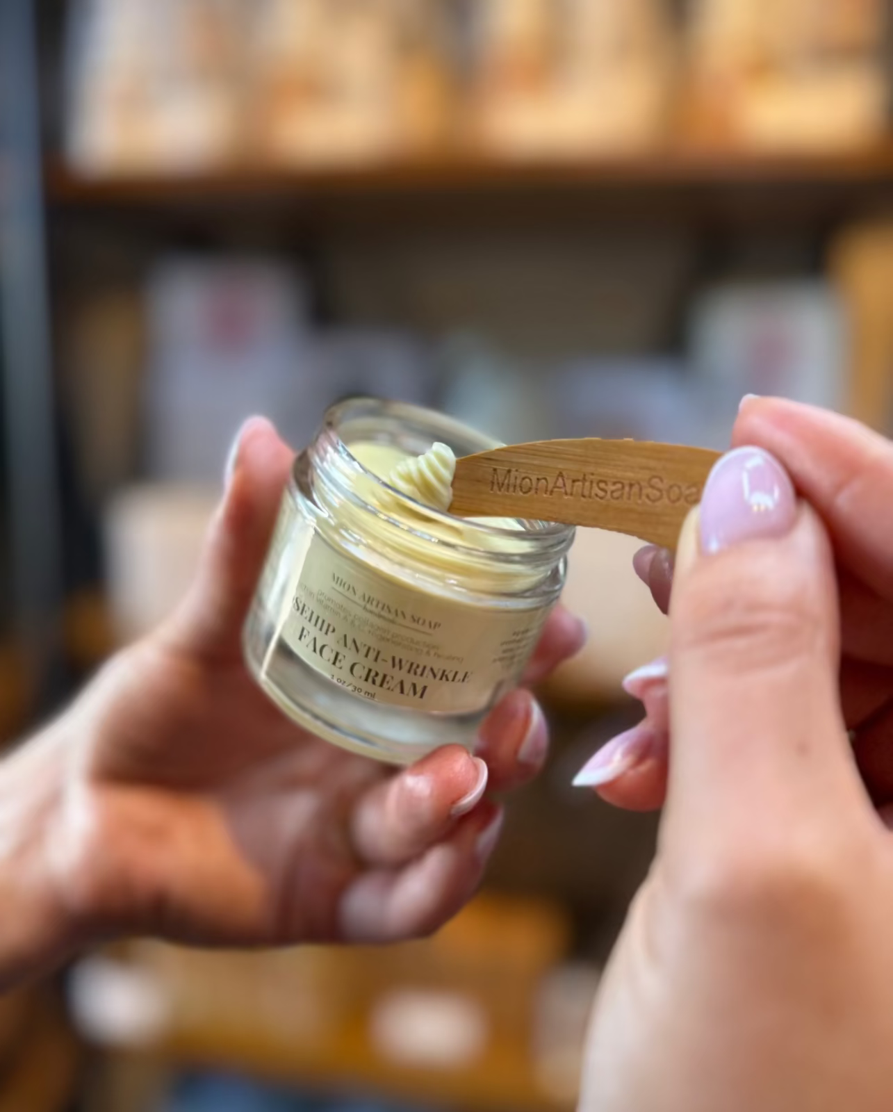 Rosehip Anti-Wrinkle Face Cream | Light Texture | Rich in Vitamins A &amp; C by MION Artisan Soap Co.