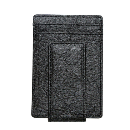 Doshi Pinatex Sustainable Vegan Card Holder with Money Clip by Doshi FCSA