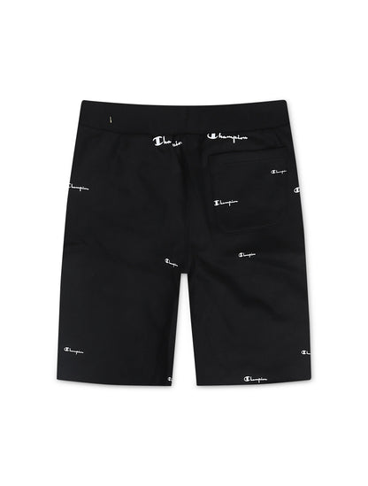 Champion Logo Spead Shorts - Black by Denim Exchange