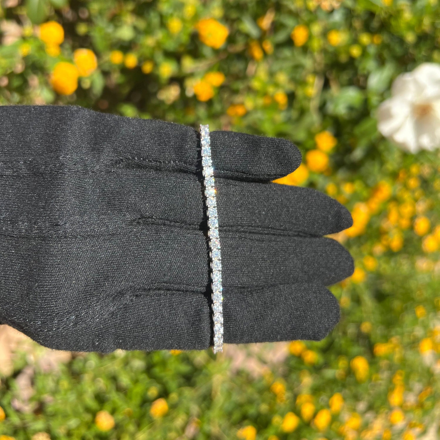 3MM Moissanite Tennis Bracelet in Solid 925 Silver - DestGlow