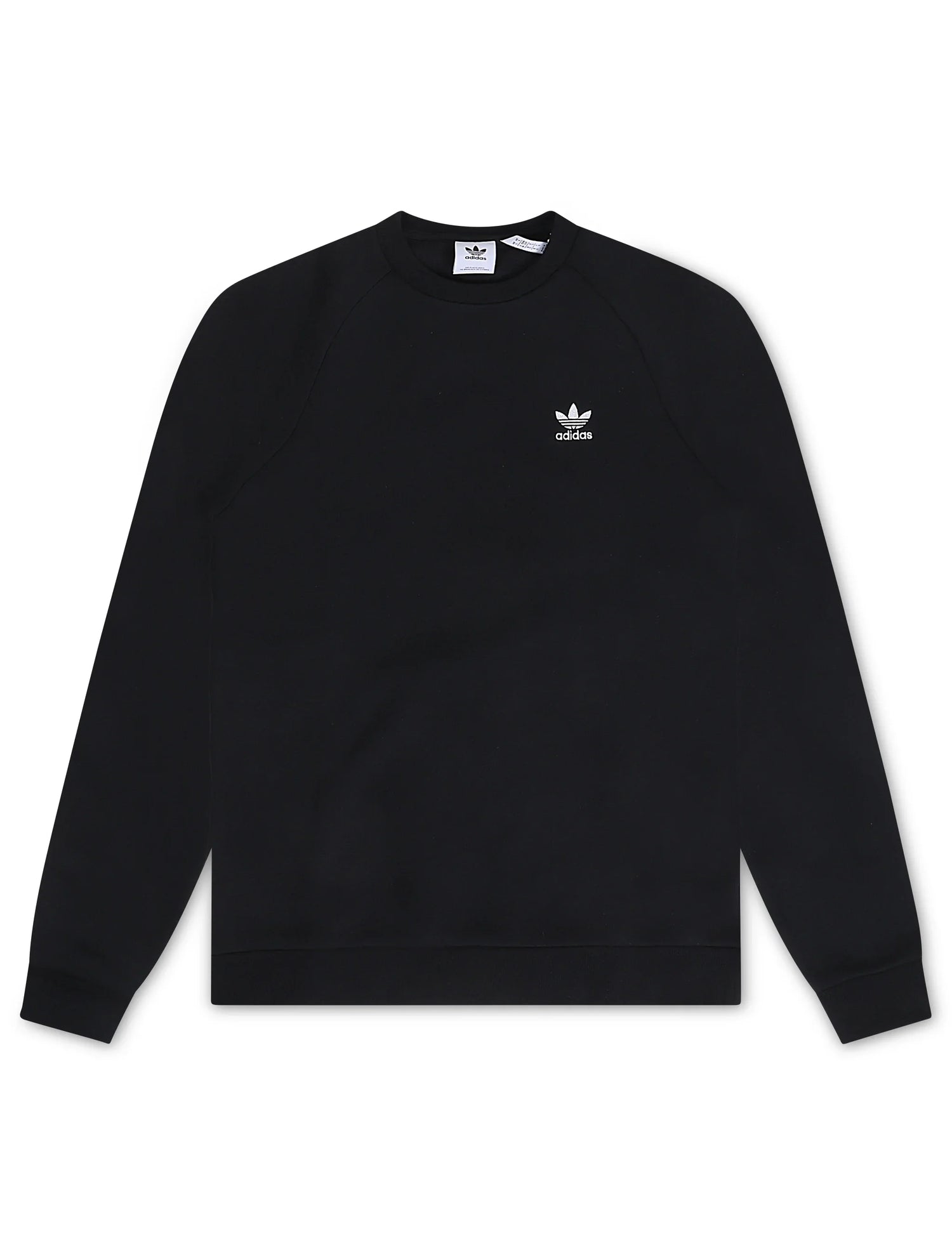 Adidas Logo Essential Crew Sweatshirt - Black by Denim Exchange