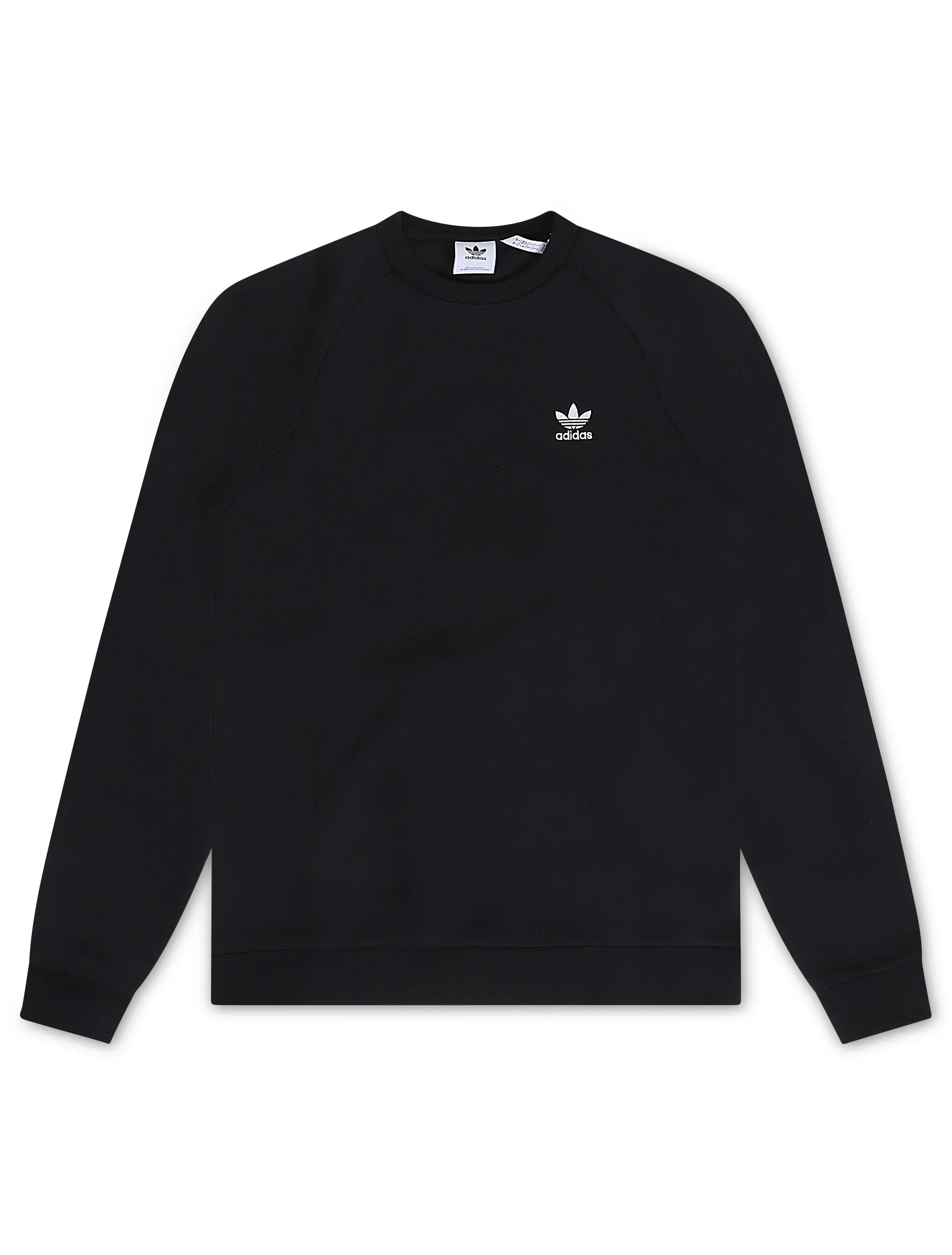 Adidas Logo Essential Crew Sweatshirt - Black by Denim Exchange