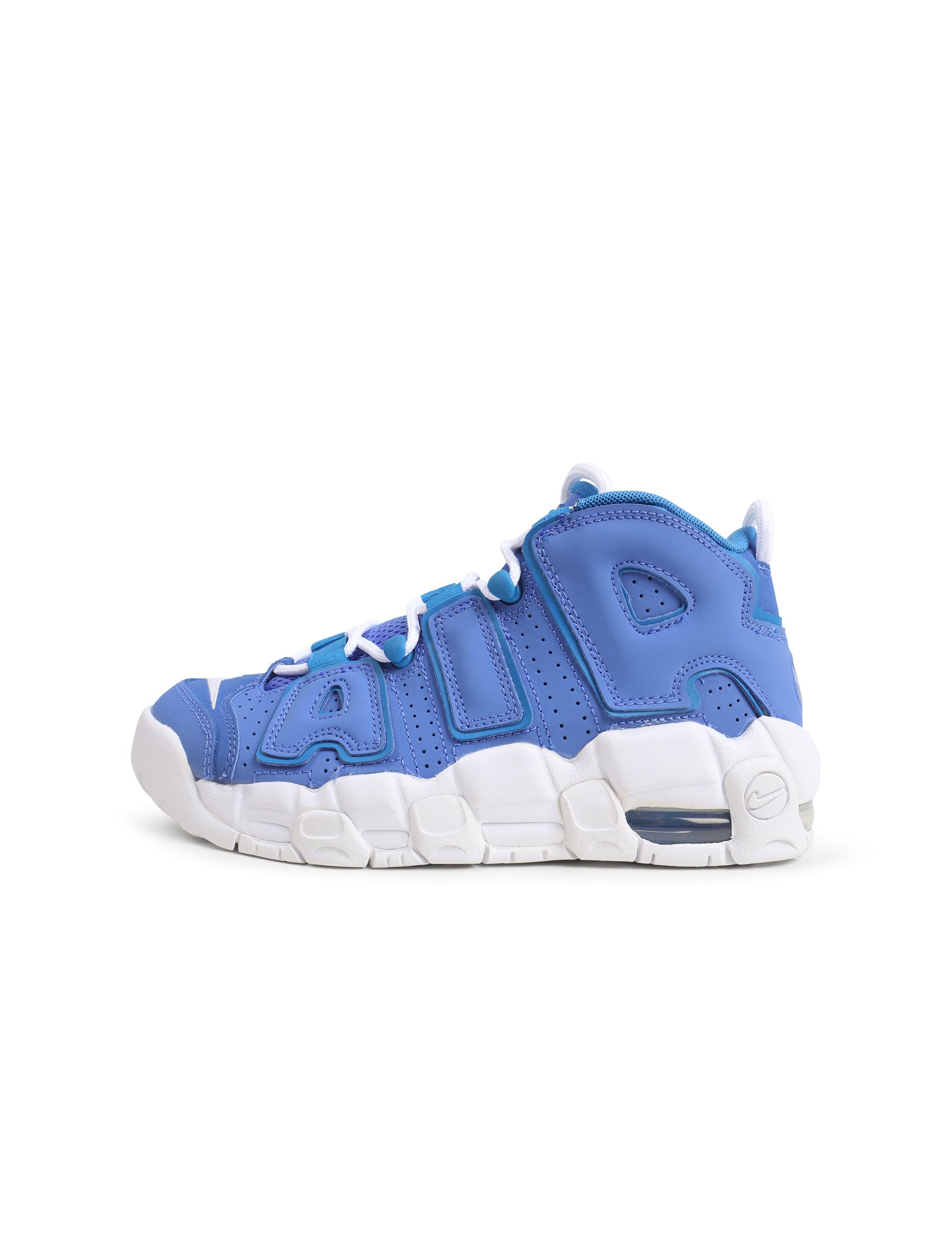 Nike Air More Uptempo Big Kids Medium Blue/White-Battle by Denim Exchange