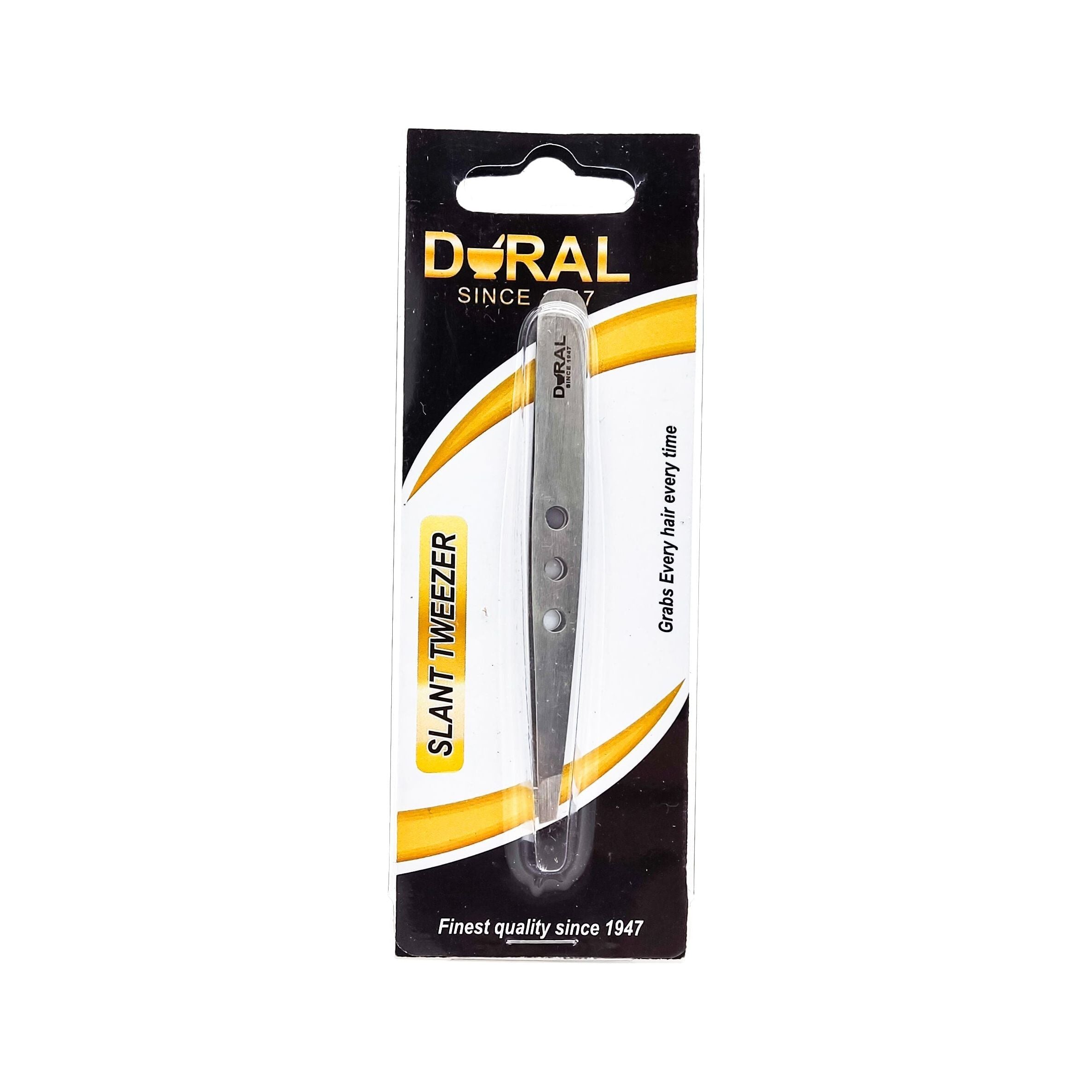 Dural Slant Tweezer Classic Triple Dots Silver by Pasteur Pharmacy