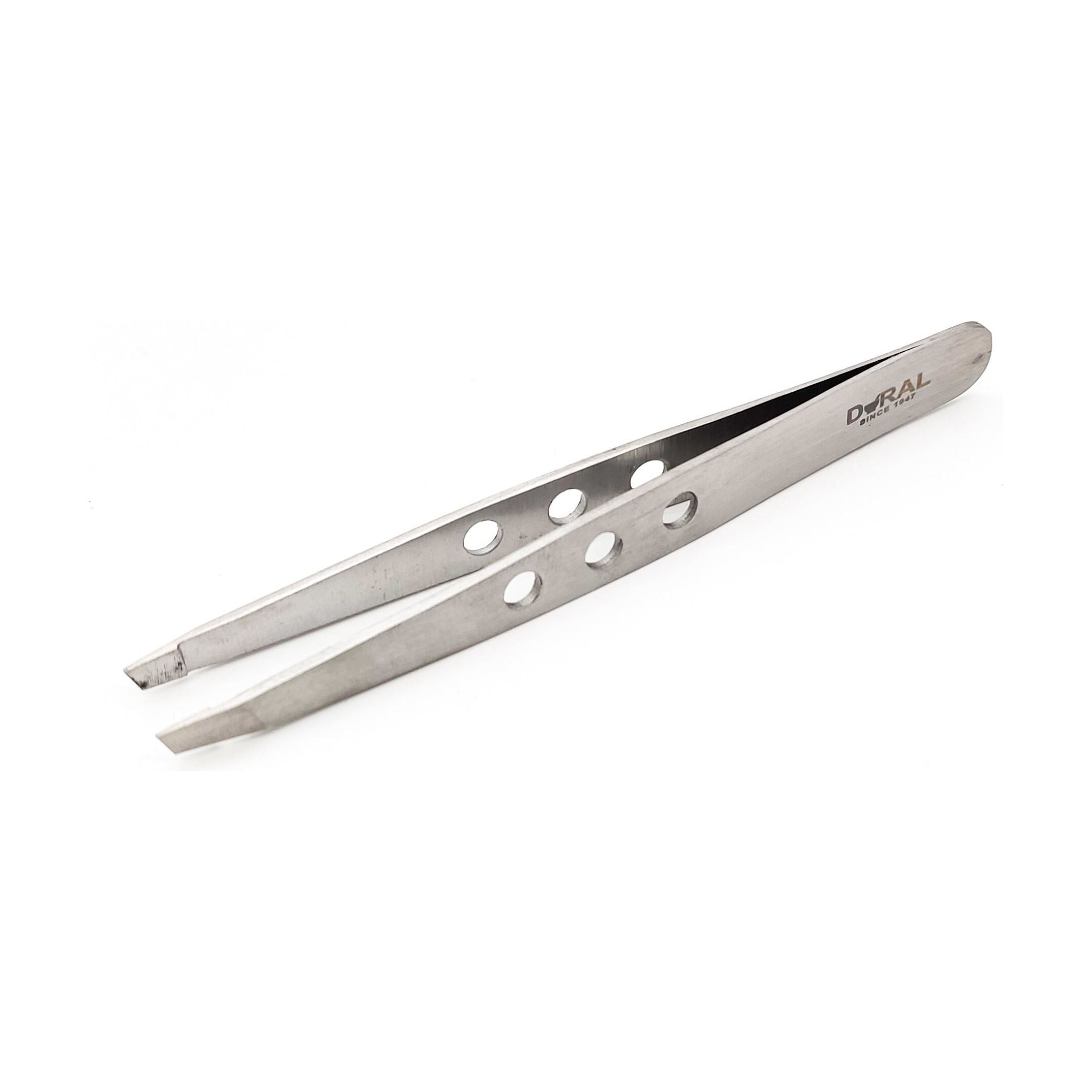 Dural Slant Tweezer Classic Teardrops Silver by Pasteur Pharmacy