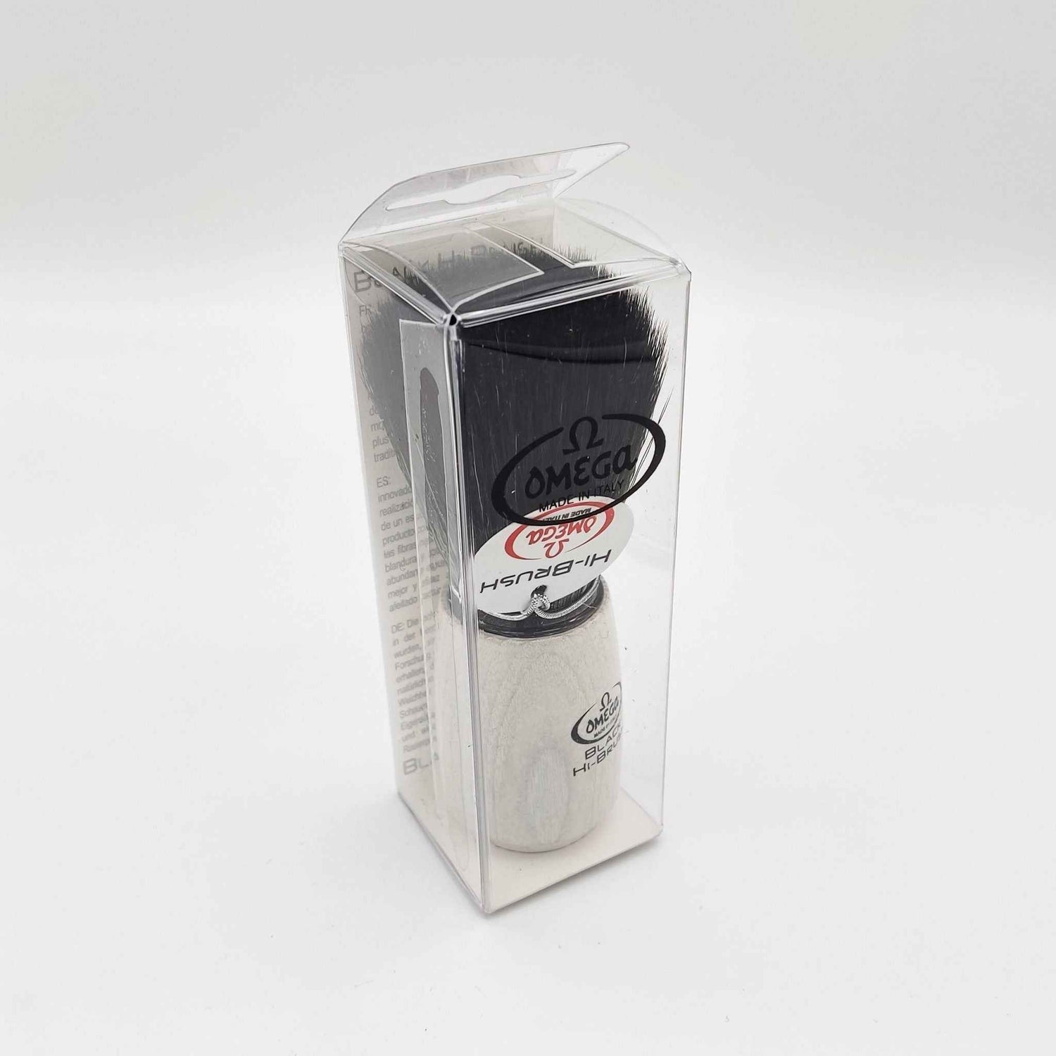 Omega Shaving Brush White 196711 Hi-Brush Synthetic Fibre