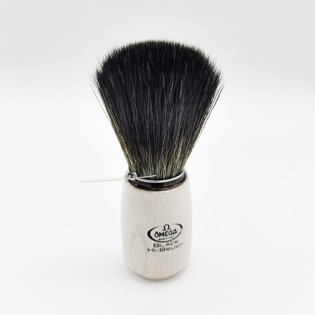 Omega Shaving Brush White 196711 Hi-Brush Synthetic Fibre by Pasteur Pharmacy