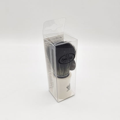 Omega Shaving Brush White 196819 Hi-Brush Synthetic Fibre by Pasteur Pharmacy