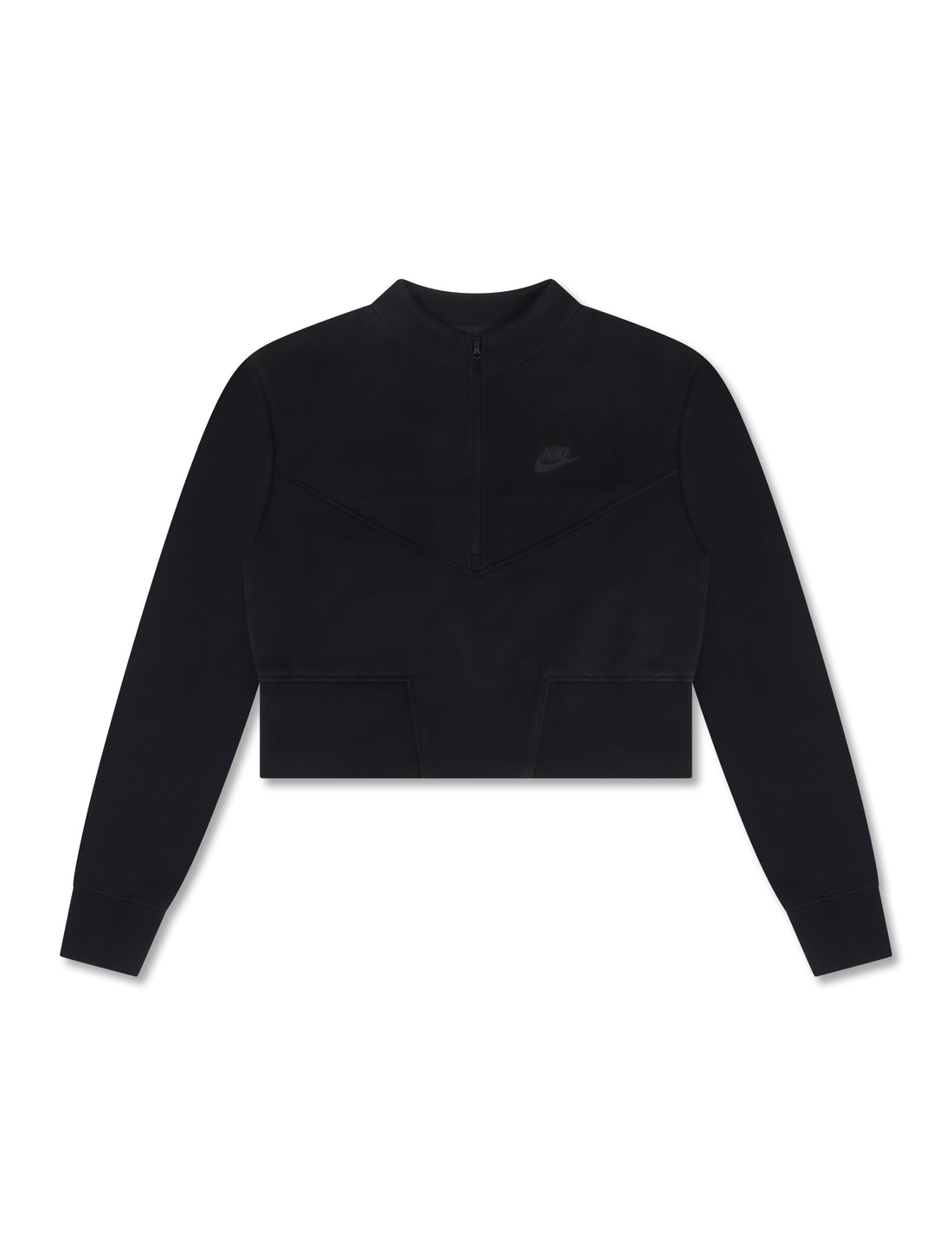 Nike Womens Sportswear Tech Cropped Top - Black by Denim Exchange
