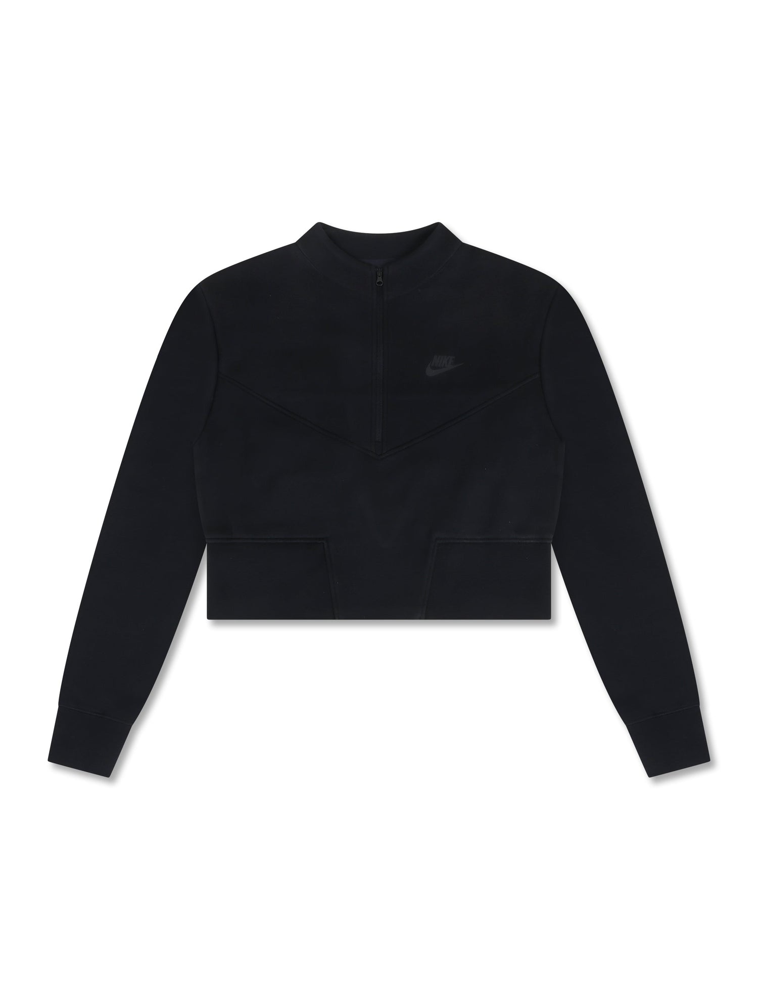 Nike Womens Sportswear Tech Cropped Top - Black by Denim Exchange