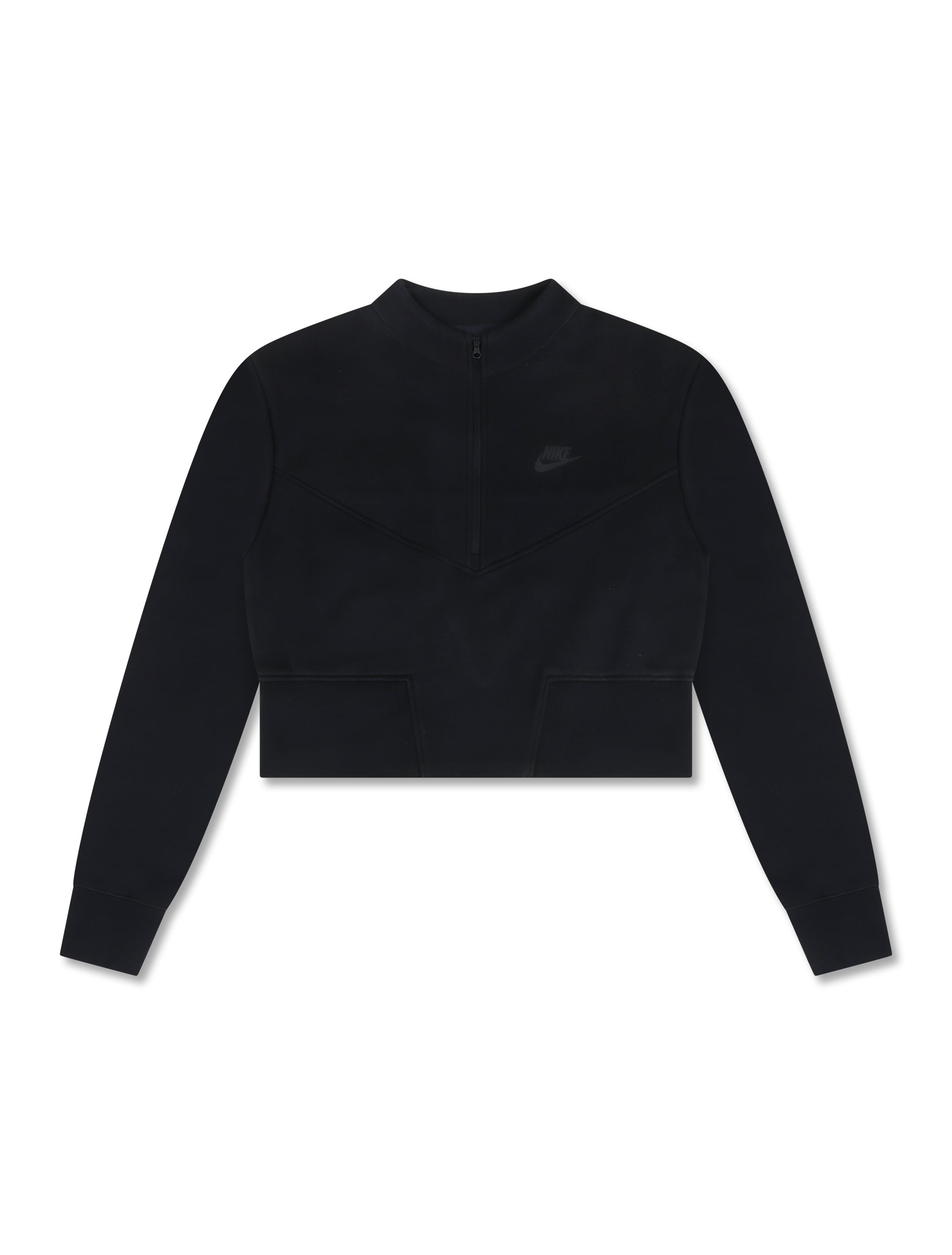 Nike Womens Sportswear Tech Cropped Top - Black by Denim Exchange