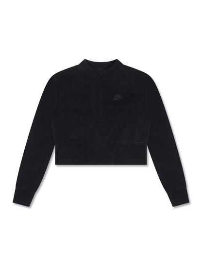 Nike Womens Sportswear Tech Cropped Top - Black by Denim Exchange