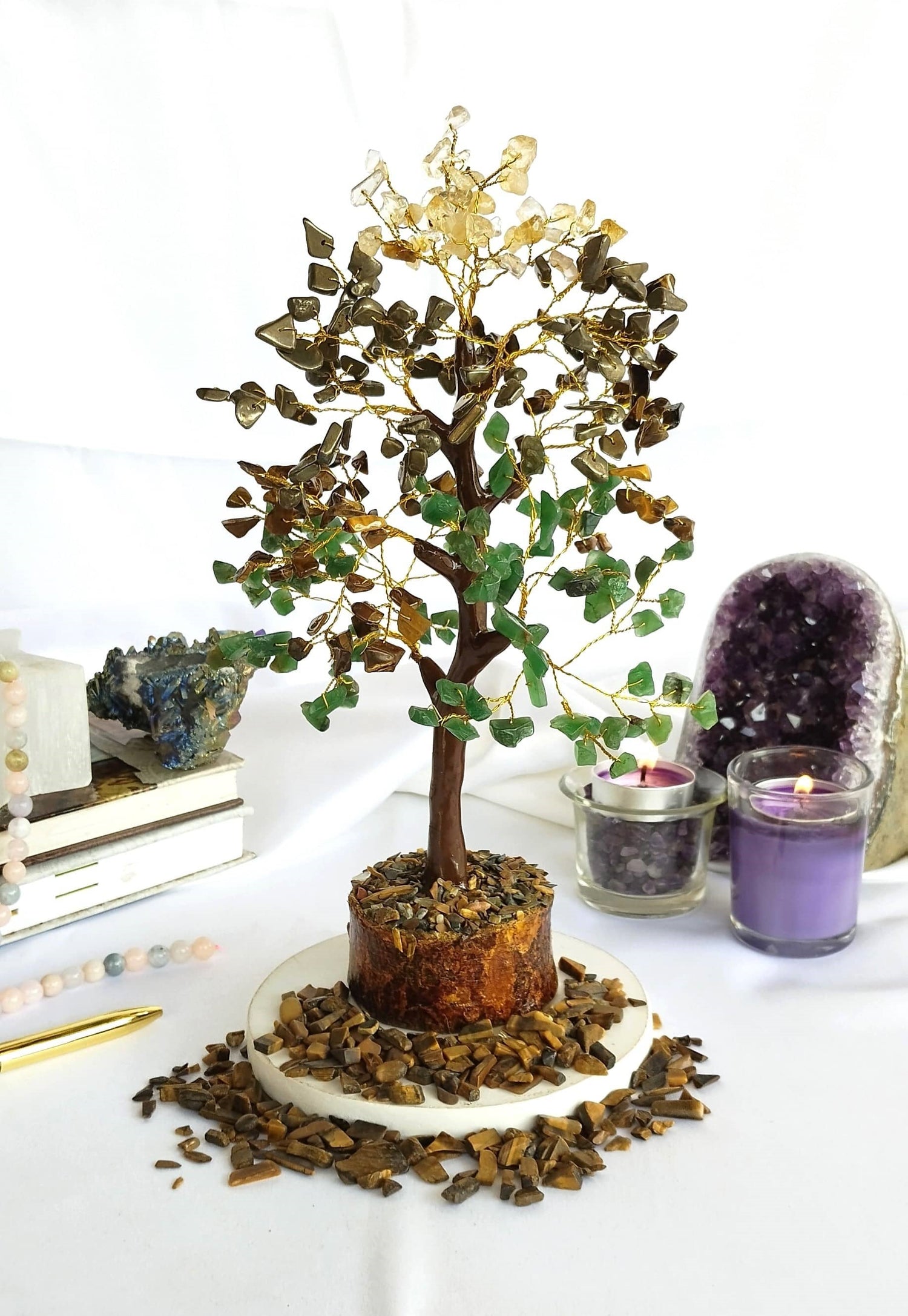 Money Magnet Gemstone Tree, Crystal Tree Of Life.