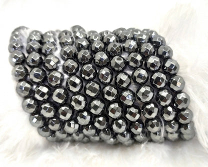 Hematite Faceted Beads, Crystal Beads for Jewelry.  DestGlow
