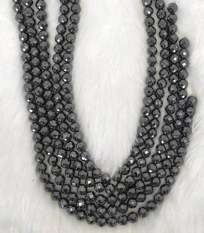 Hematite Faceted Beads, Crystal Beads for Jewelry.  DestGlow