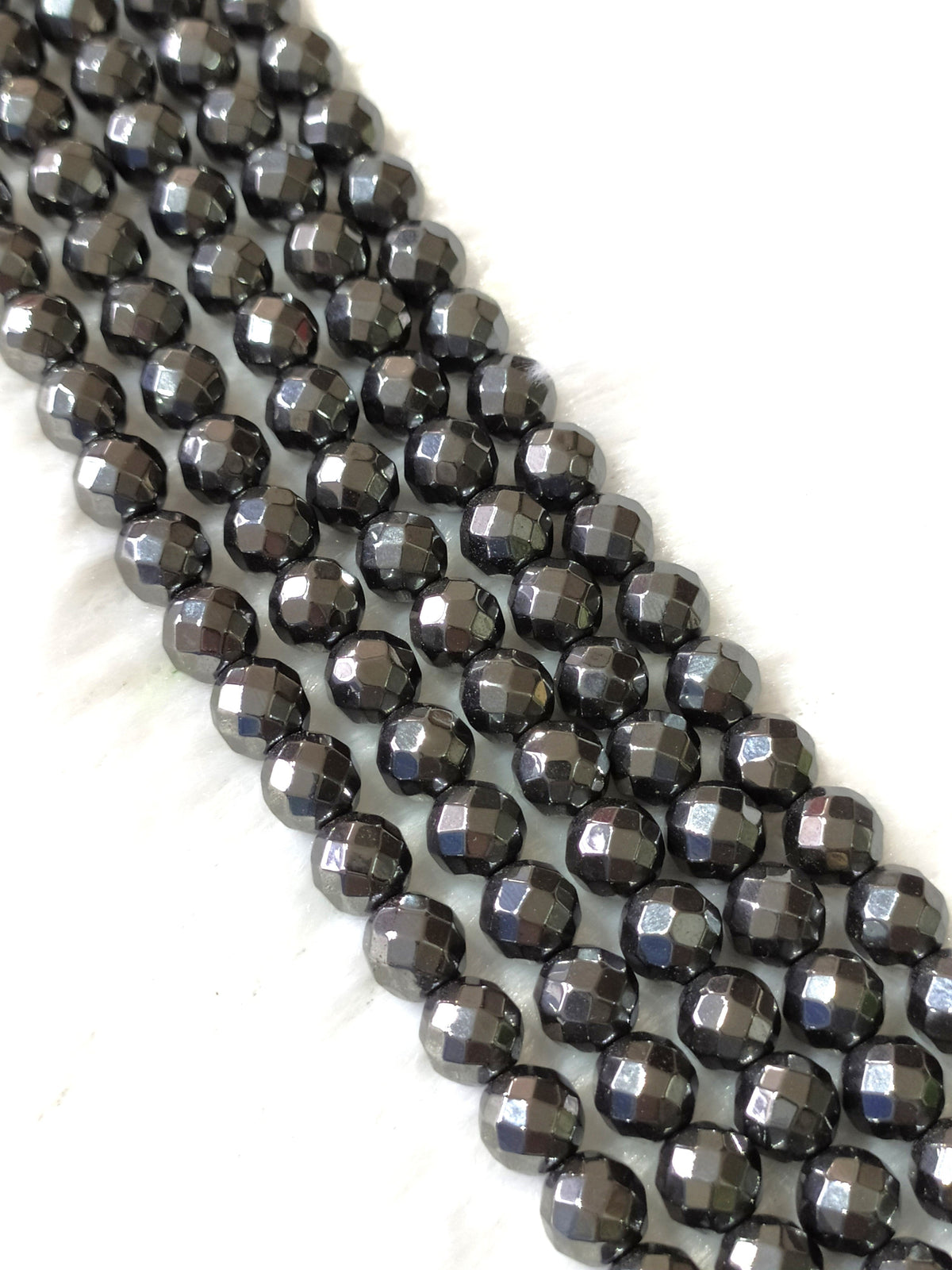 Hematite Faceted Beads, Crystal Beads for Jewelry.  DestGlow