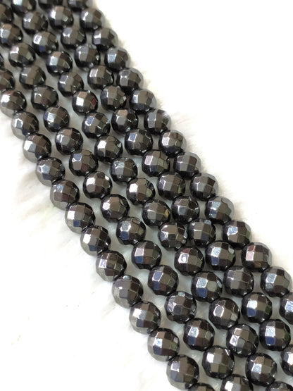 Hematite Faceted Beads, Crystal Beads for Jewelry.  DestGlow