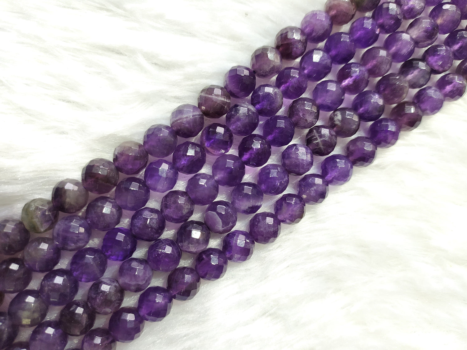 Amethyst Faceted Beads, Crystal Beads for Jewelry  DestGlow