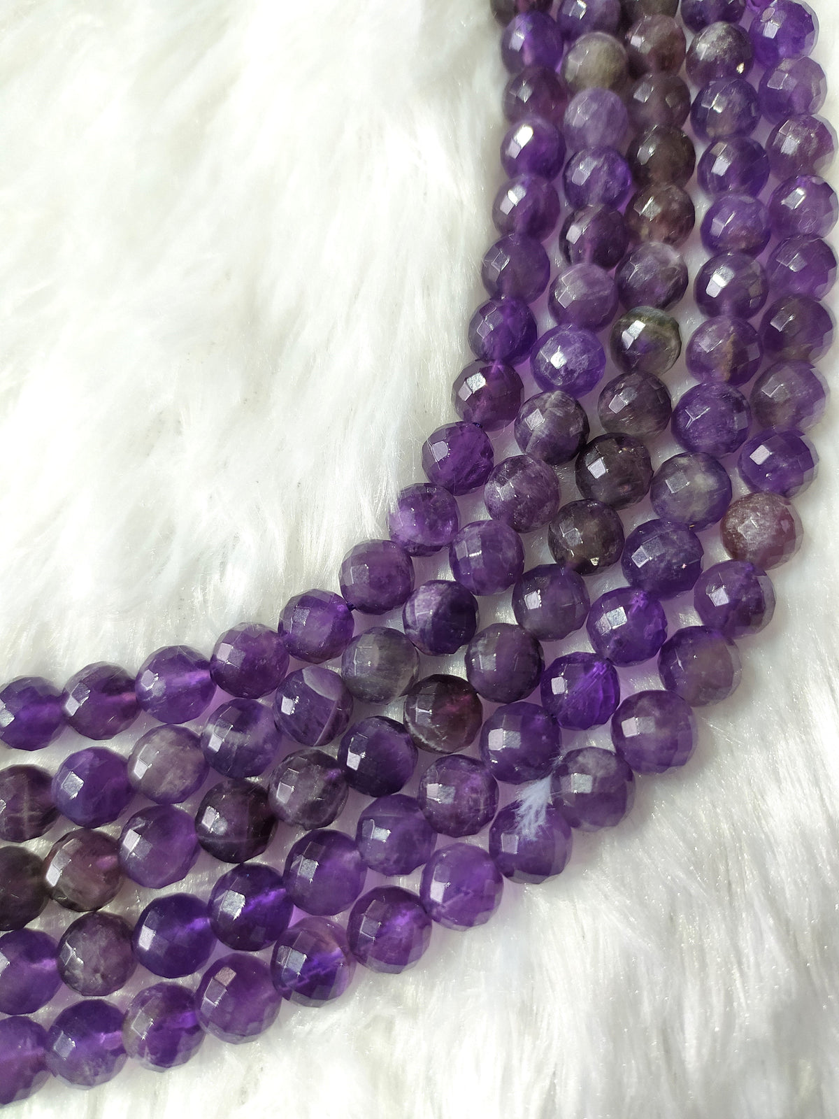 Amethyst Faceted Beads, Crystal Beads for Jewelry  DestGlow