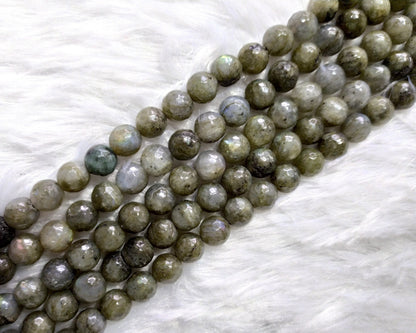 Labradorite Faceted Beads, Crystal Beads for Jewelry.  DestGlow