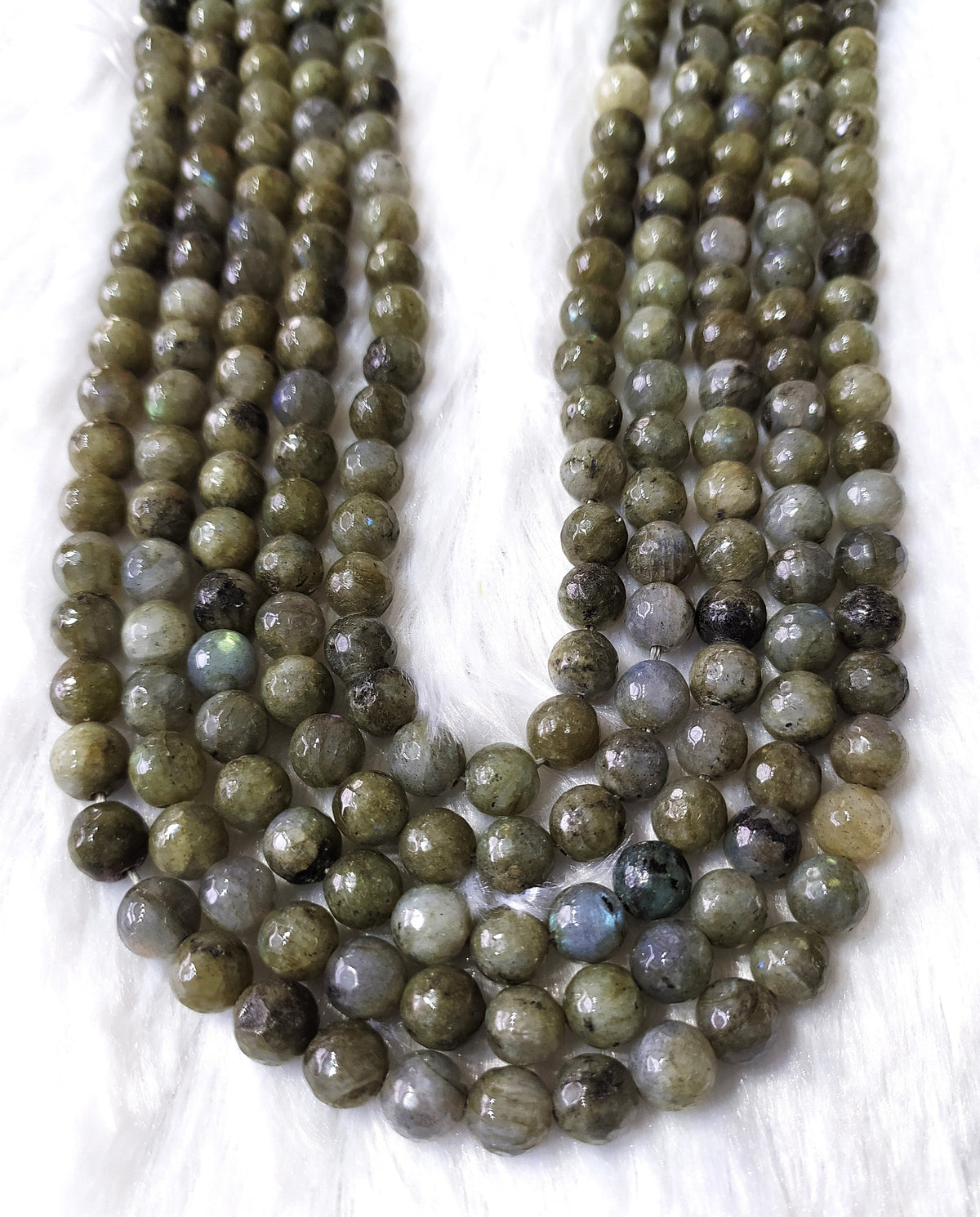 Labradorite Faceted Beads, Crystal Beads for Jewelry.  DestGlow