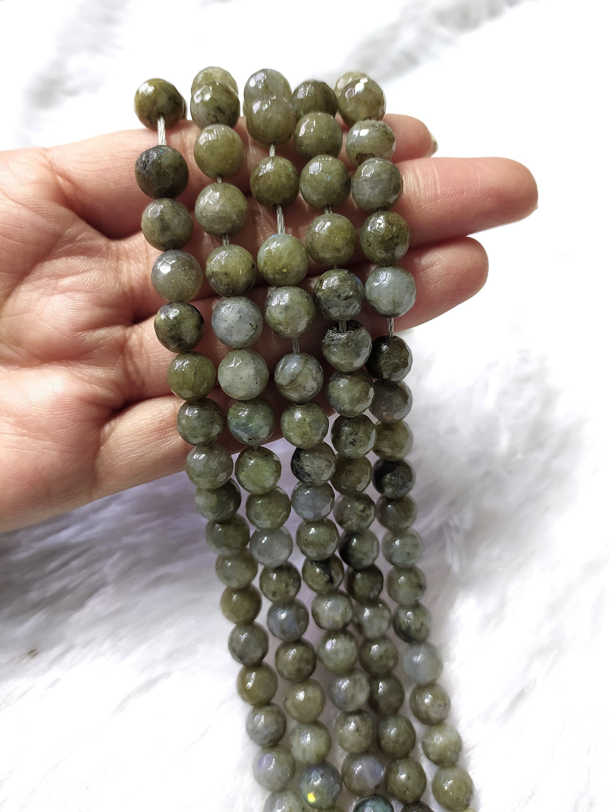 Labradorite Faceted Beads, Crystal Beads for Jewelry.  DestGlow