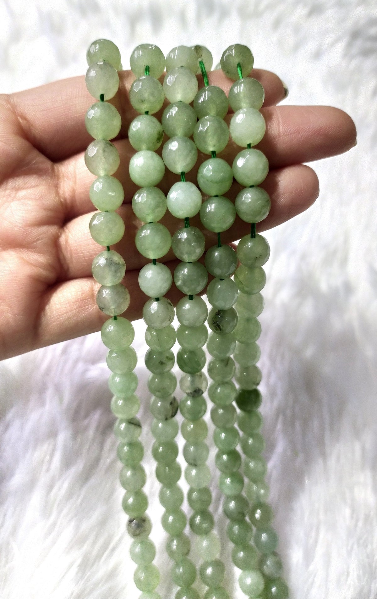 Green Aventurine Faceted Beads, Crystal Beads for Jewelry  DestGlow