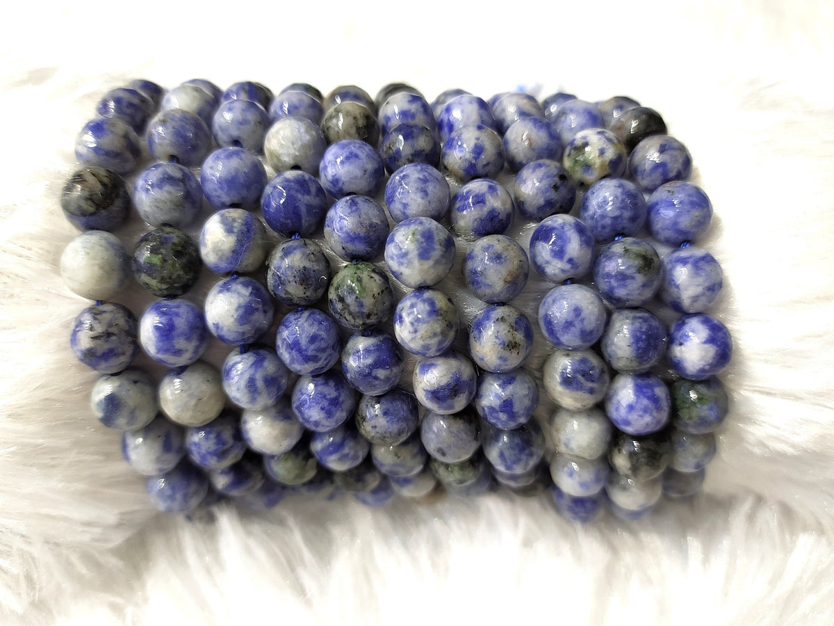 Sodalite Faceted Beads, Crystal Beads for Jewelry.  DestGlow