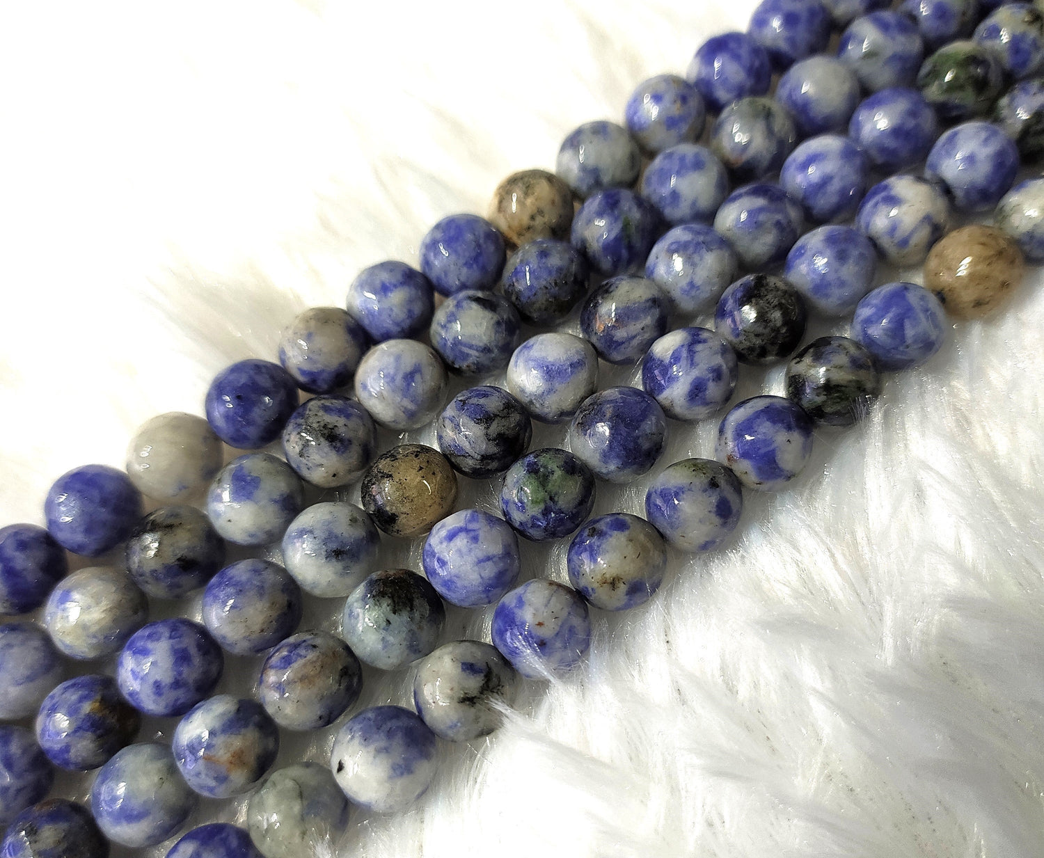 Sodalite Faceted Beads, Crystal Beads for Jewelry.  DestGlow