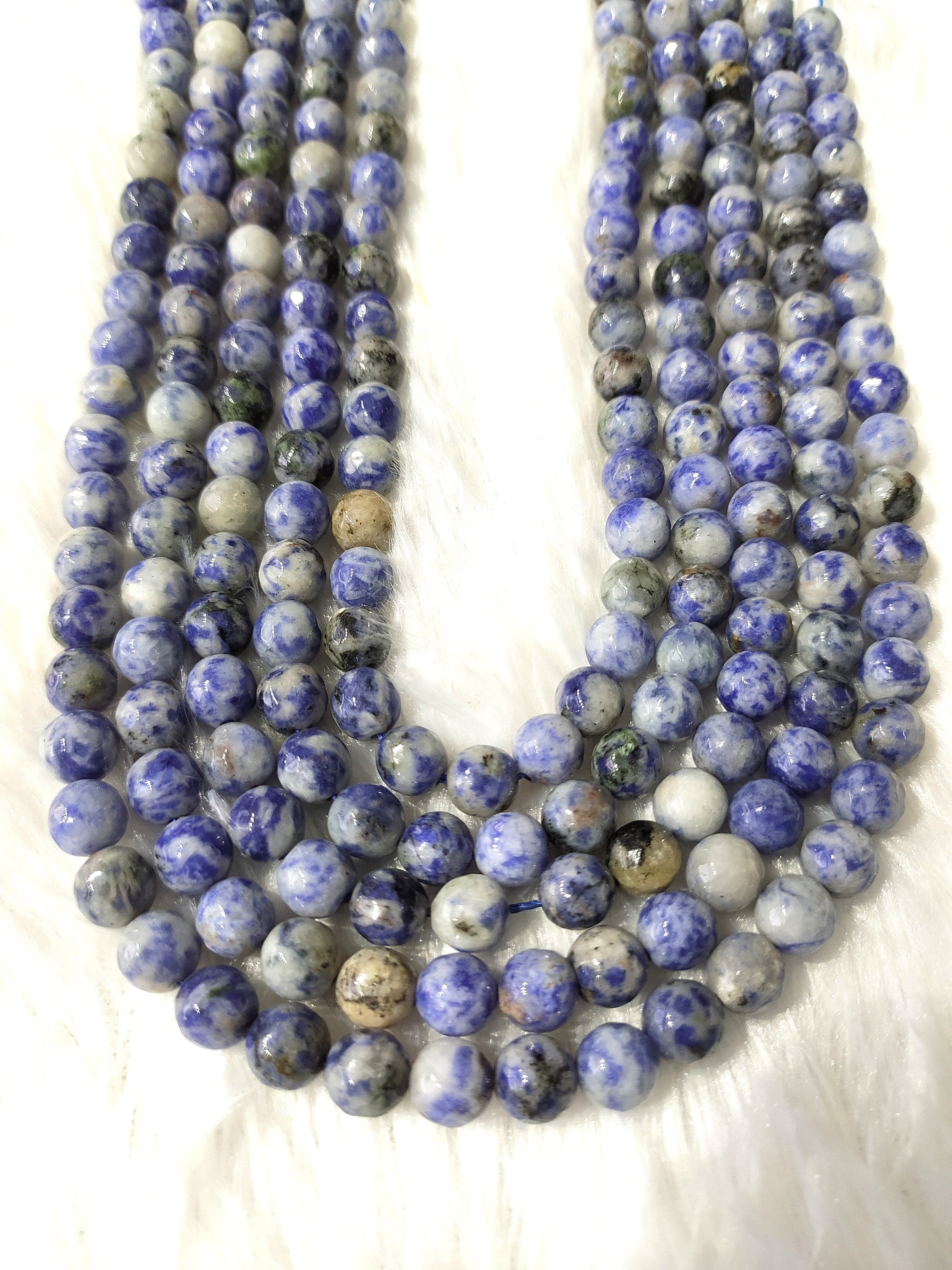 Sodalite Faceted Beads, Crystal Beads for Jewelry.  DestGlow