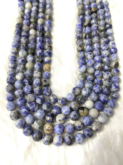 Sodalite Faceted Beads, Crystal Beads for Jewelry.  DestGlow