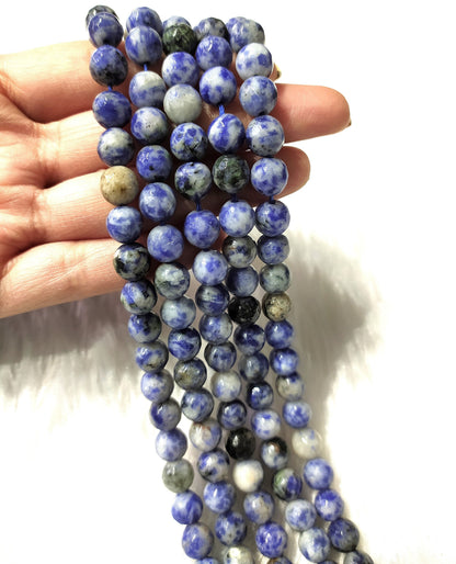 Sodalite Faceted Beads, Crystal Beads for Jewelry.  DestGlow