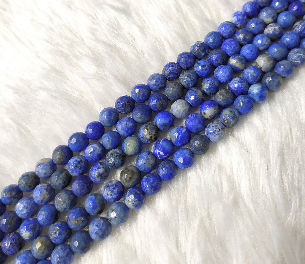 Lapis Lazuli Faceted Beads, Crystal Beads for Jewelry.  DestGlow