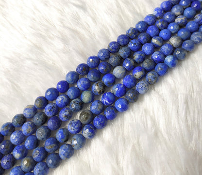 Lapis Lazuli Faceted Beads, Crystal Beads for Jewelry.  DestGlow