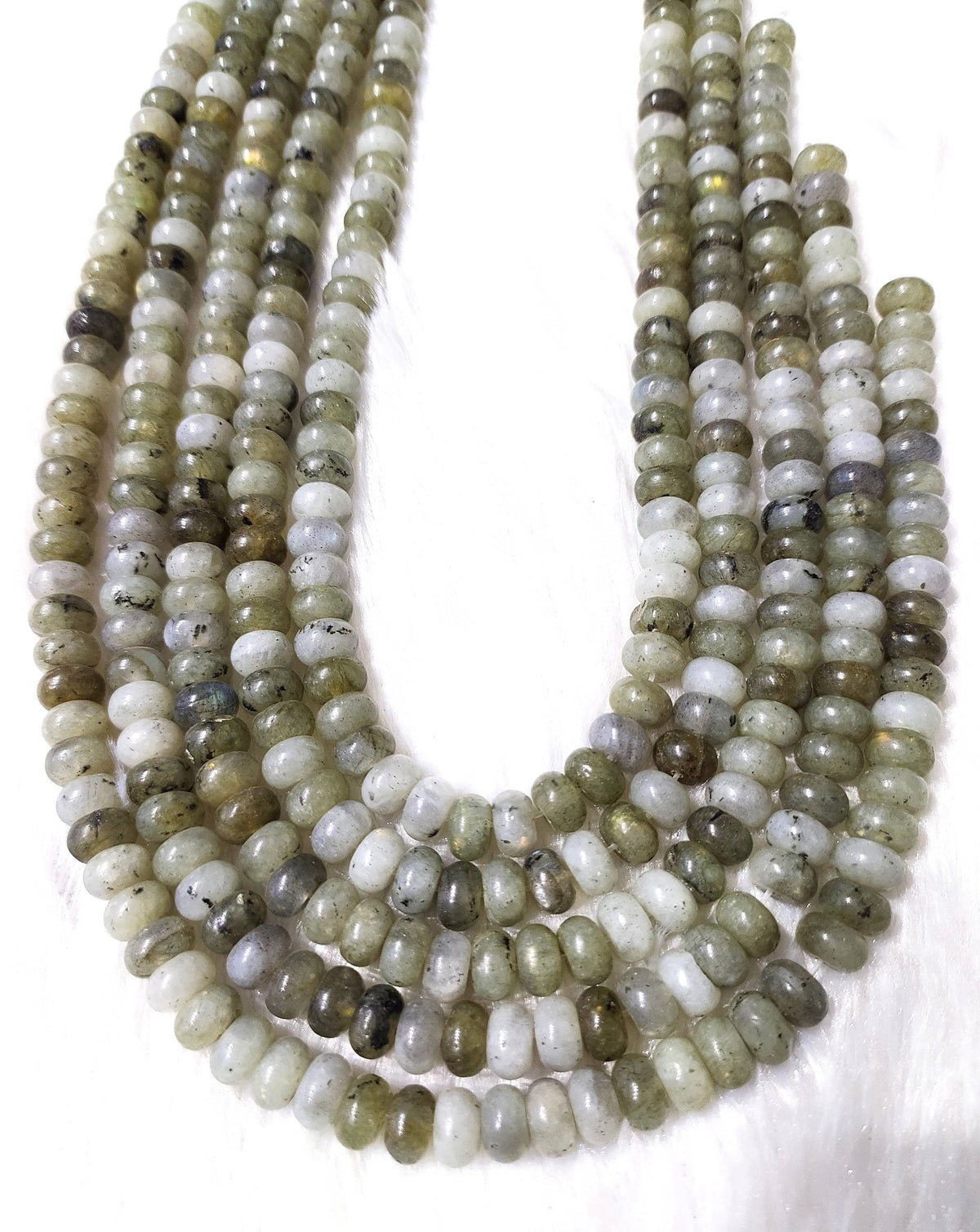 Labradorite Rondelle Beads, Crystal Beads for Jewelry  DestGlow