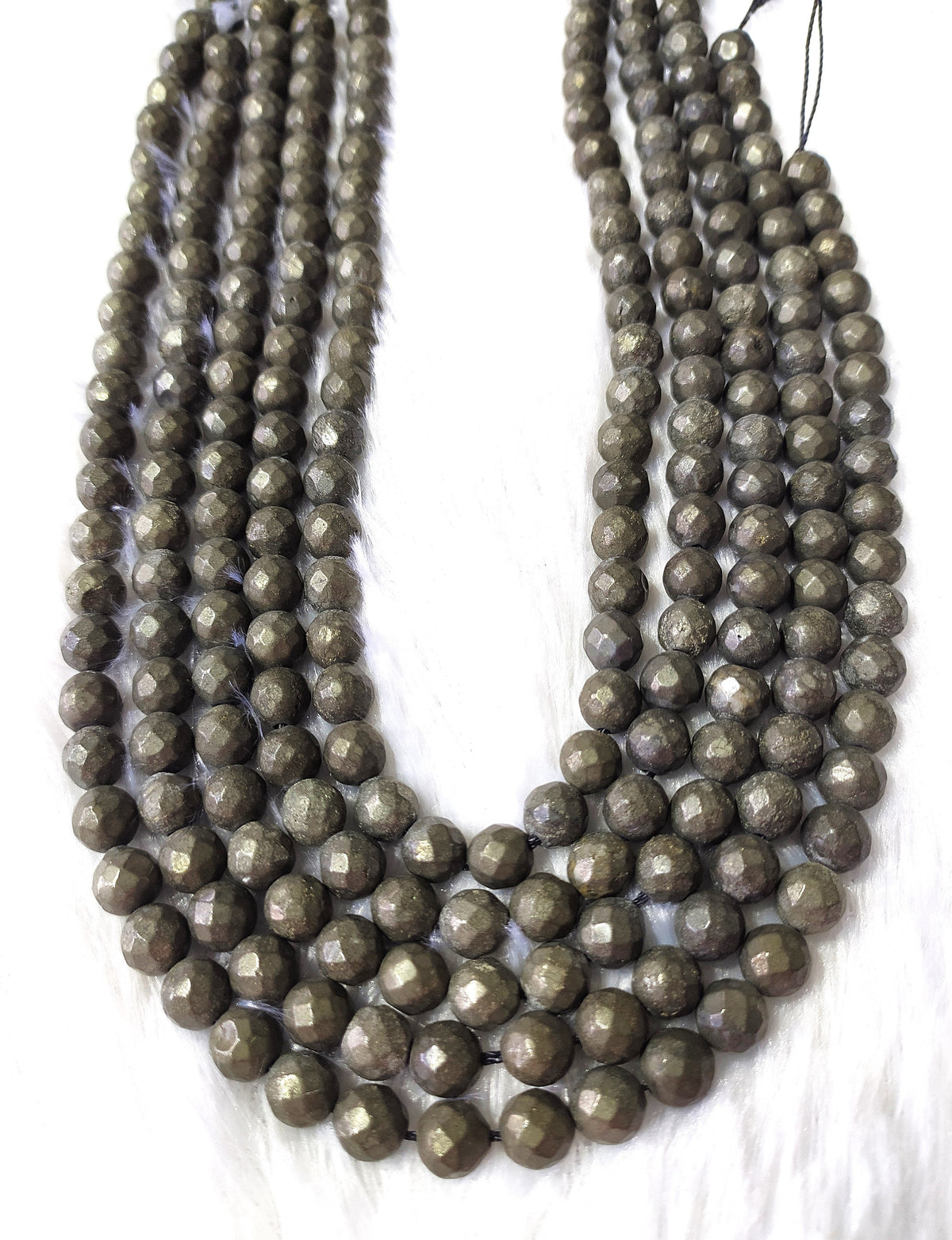 Pyrite Faceted Beads, Crystal Beads for Jewelry.  DestGlow
