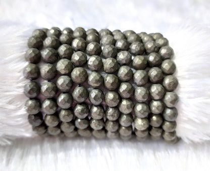 Pyrite Faceted Beads, Crystal Beads for Jewelry.  DestGlow