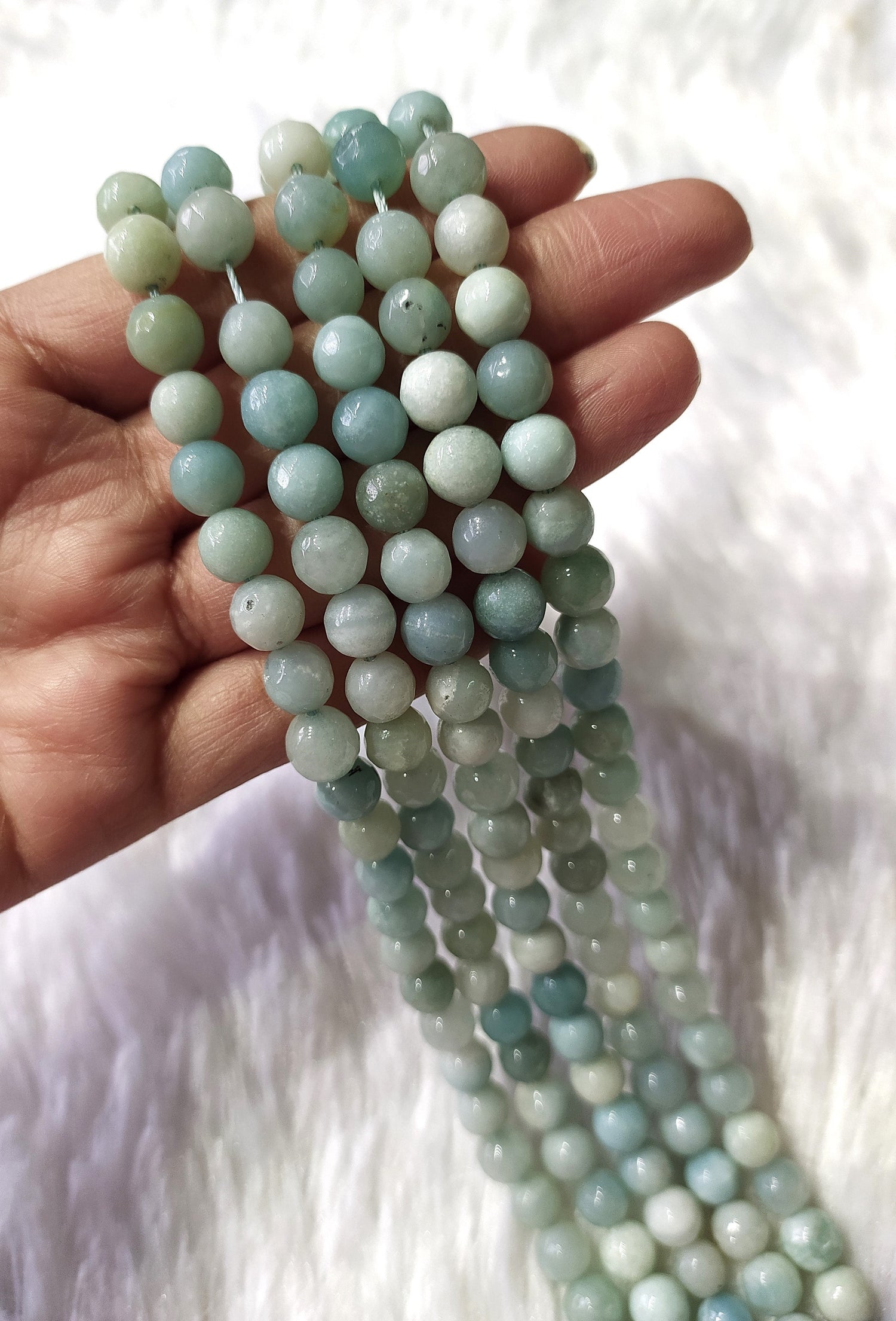 Amazonite Faceted Beads, Crystal Beads for Jewelry  DestGlow