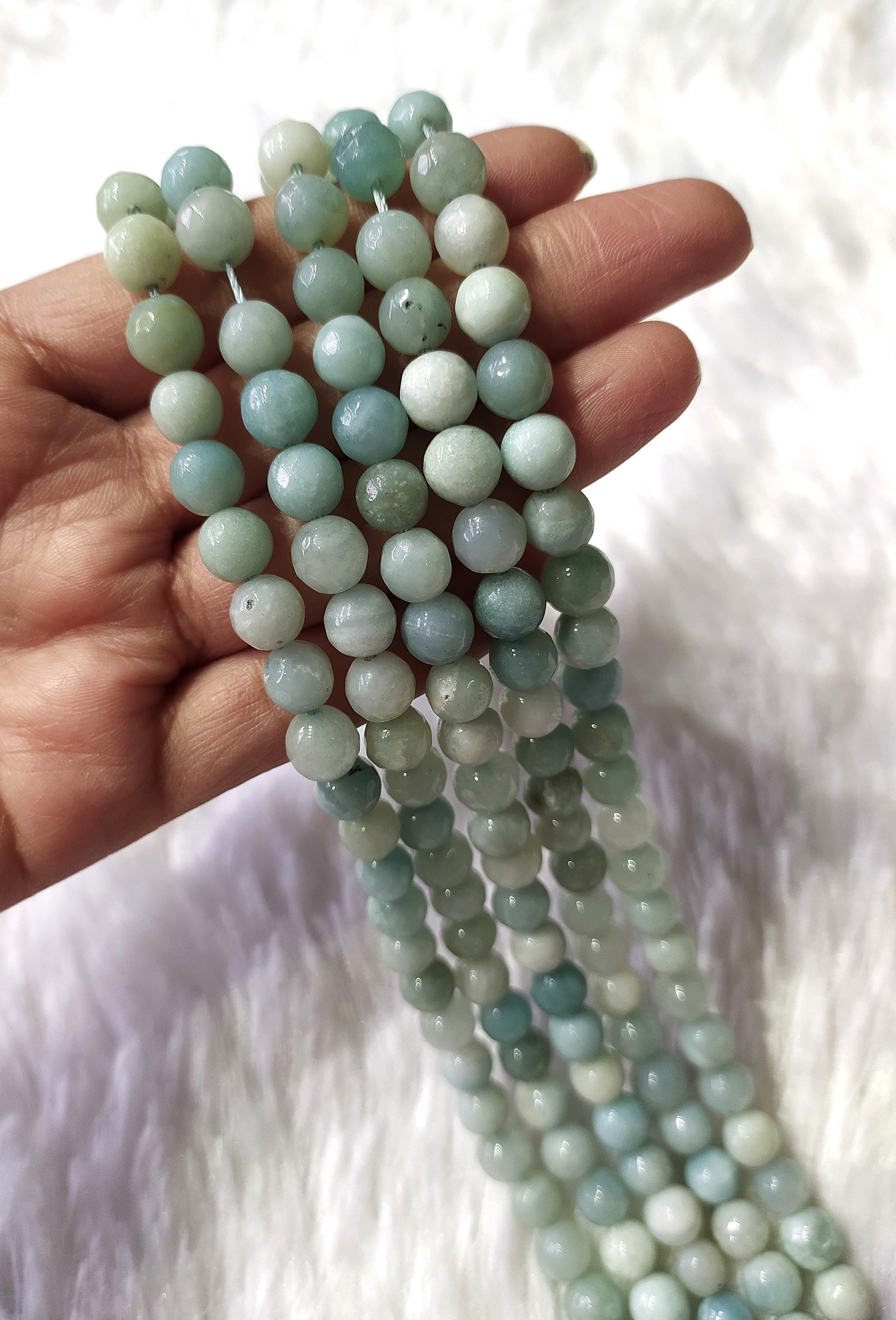 Amazonite Faceted Beads, Crystal Beads for Jewelry  DestGlow
