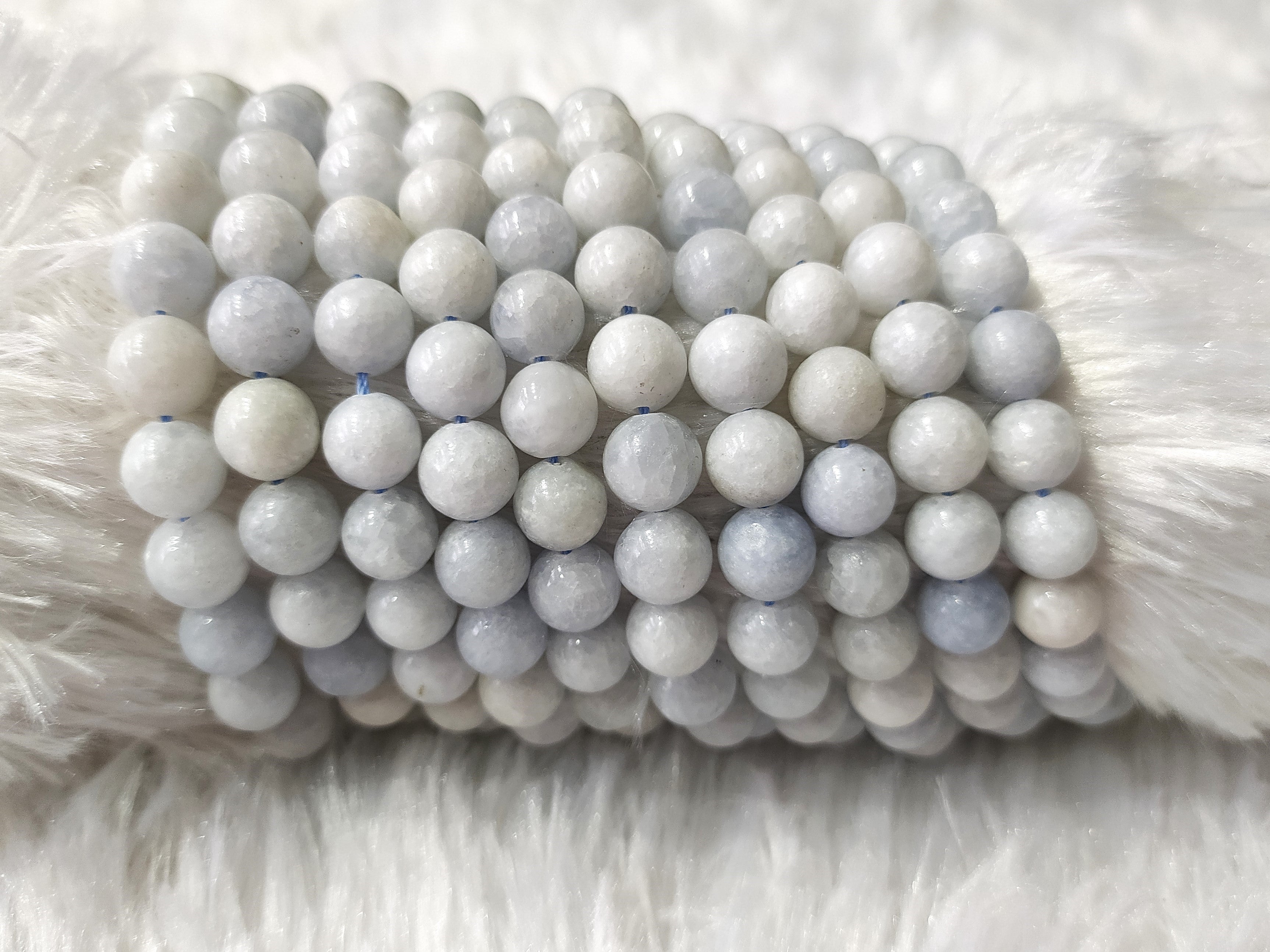 Blue Celestite Gemstone Beads, Crystal Beads for Jewelry  DestGlow