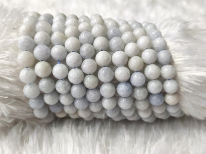 Blue Celestite Gemstone Beads, Crystal Beads for Jewelry  DestGlow