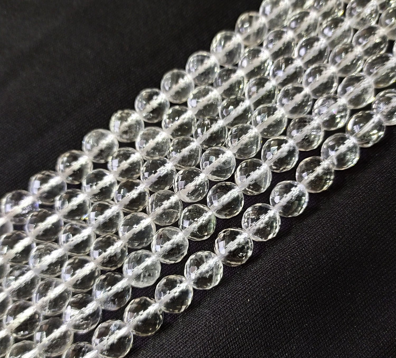 Clear Quartz Faceted Beads, Crystal Beads for Jewelry  DestGlow