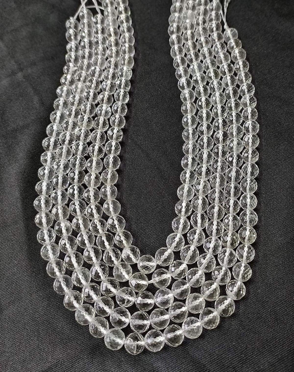 Clear Quartz Faceted Beads, Crystal Beads for Jewelry  DestGlow