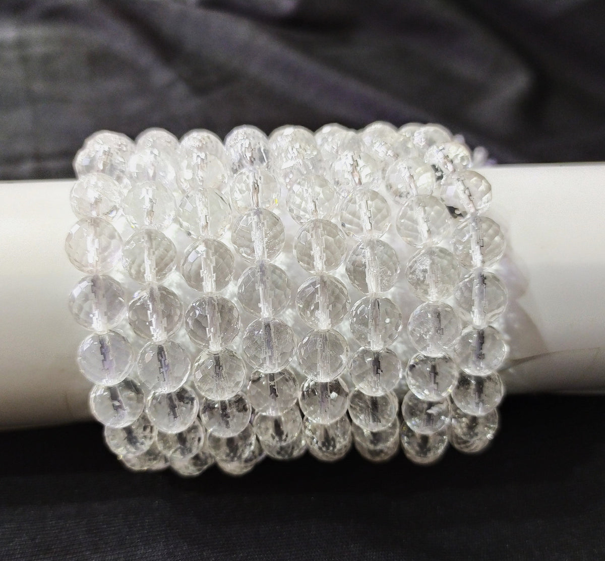 Clear Quartz Faceted Beads, Crystal Beads for Jewelry  DestGlow