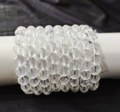 Clear Quartz Faceted Beads, Crystal Beads for Jewelry  DestGlow