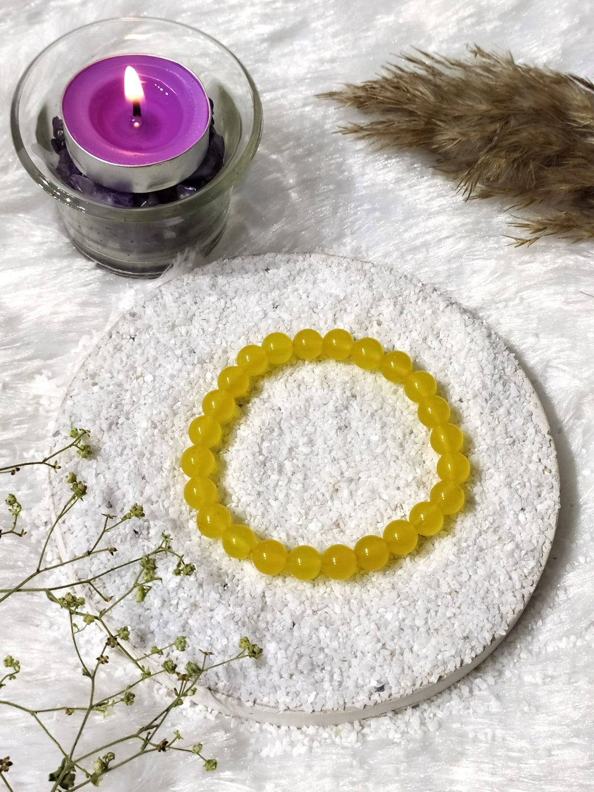 Yellow Jade Bracelet(Prosperity &amp; Luck).  DestGlow